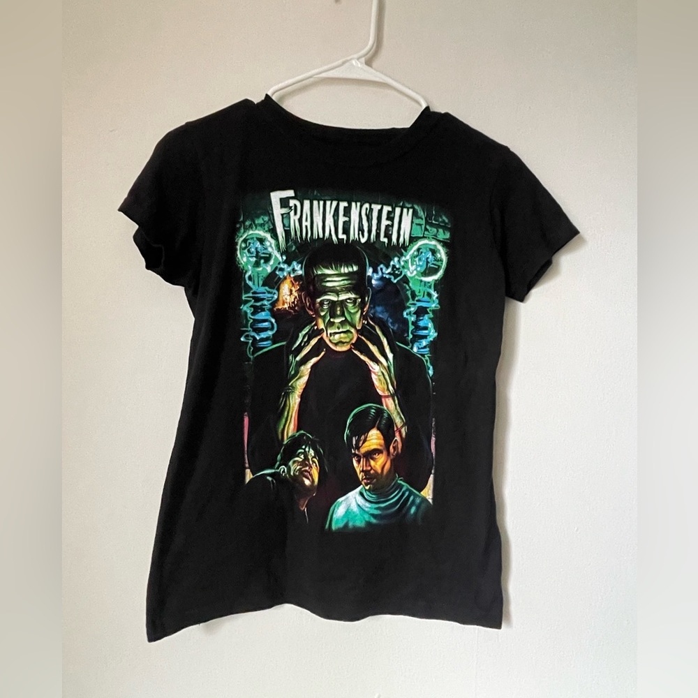 Universal Dr. Frankenstein Juniors T-Shirt Black M